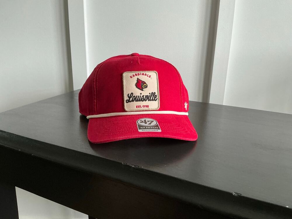 '47 Brand Louisville Cardinals Hitch Snapback Hat - Vintage Red Rope Cap NWT
